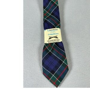 Ingles Buchan Tartan Tie Morrison Clan 100% Wool Made In Scotland NWT